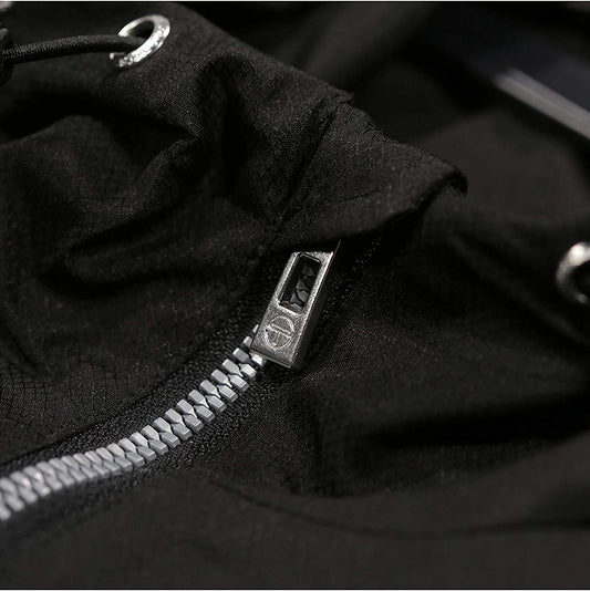 Sergio Tacchini Quarter-Zip Windbreaker ‘Black‘
