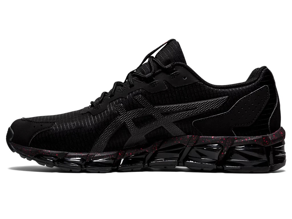 Asics gel quantum black and red sale